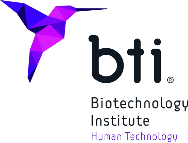 Logotipo de BTI Biotechnology Institute, patrocinador de Encuentros Mugisalud